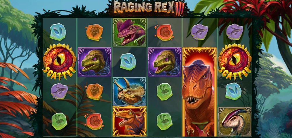 Spela Raging Rex 2 Slot Machine 